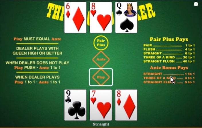 3 card poker practice games