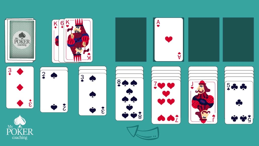 how to play a simple version of solitaire card game by yourself