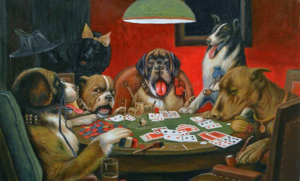 Original Dogs Playing Poker 1024x616 