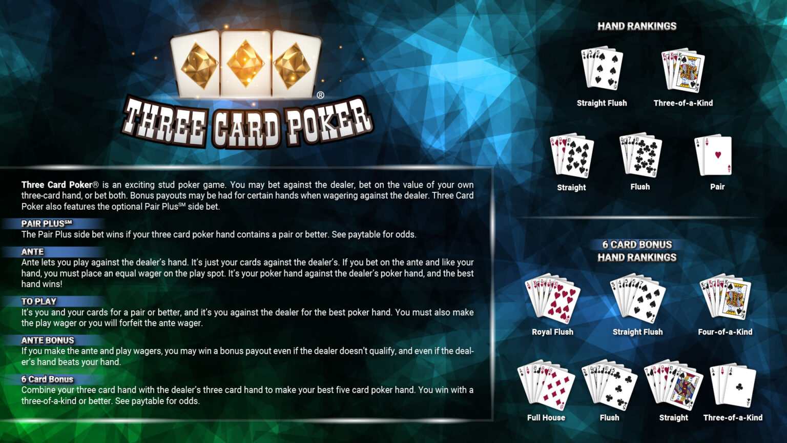 3 cards poker strategy